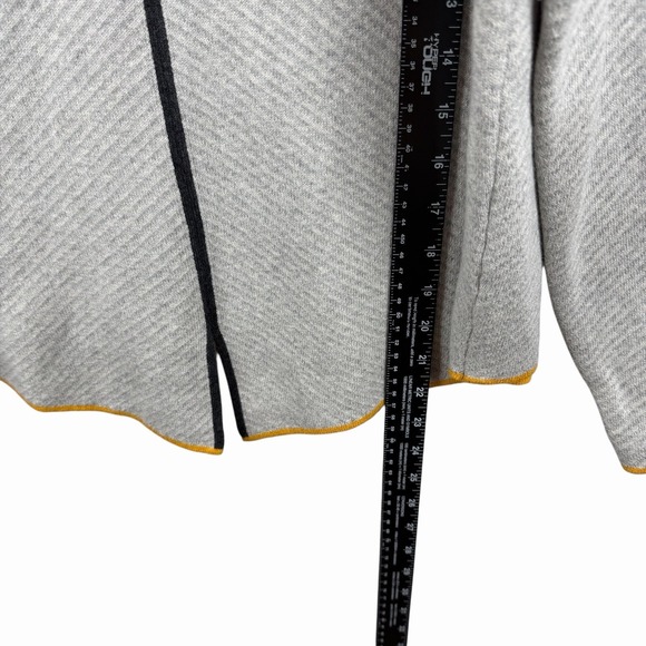 Zaket & Plover Neru Collar Sweater Cotton/Cashmere Blend Contemporary Knit Gray - Picture 3 of 6